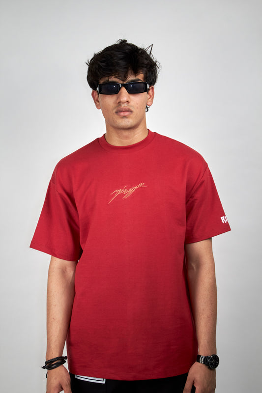 Firebrick red (Oversized Tshirts) by Ripoff