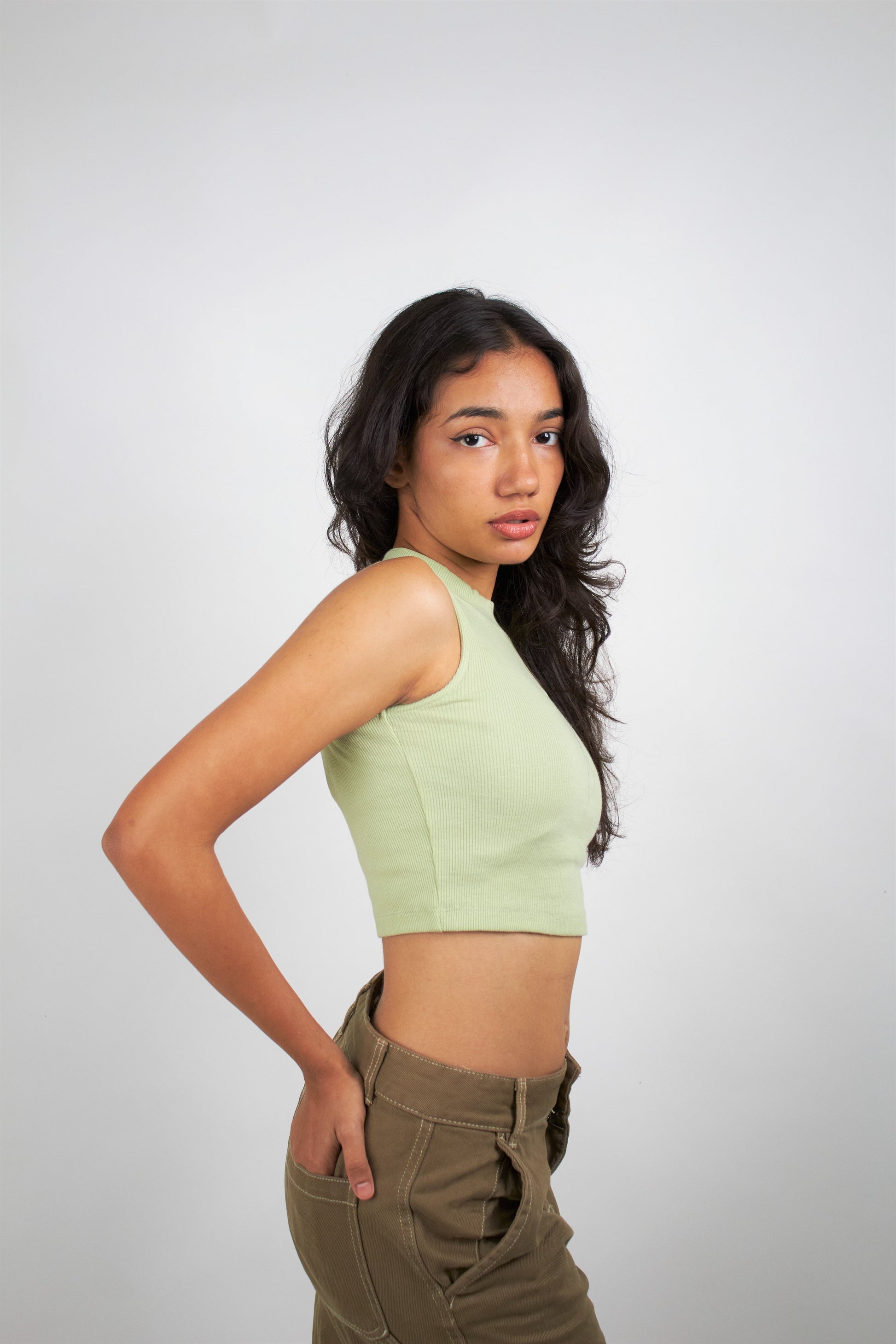 OFF Top Sage green (tank top) by Ripoff