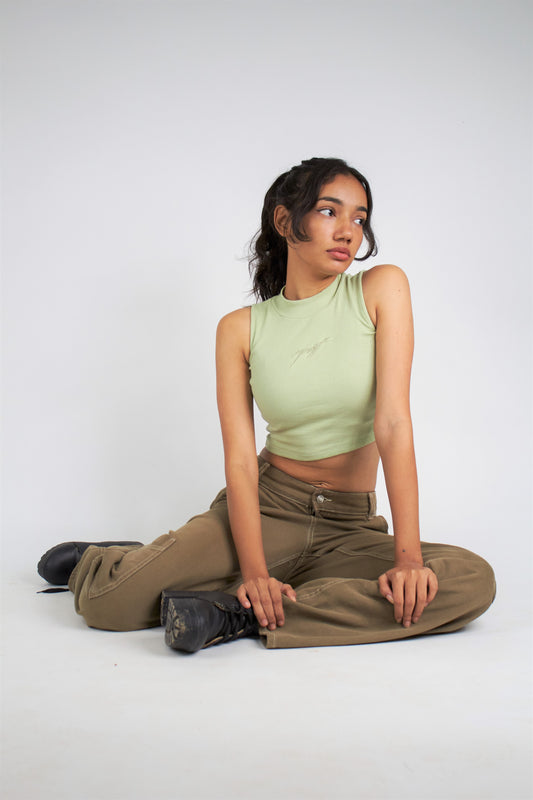OFF Top Sage green (tank top) by Ripoff