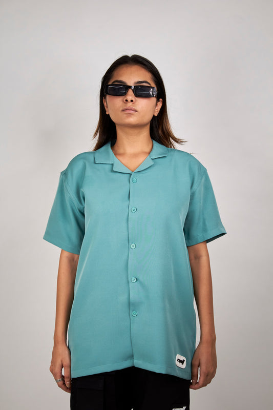 OFFSET SHIRT/ Sea green (Summer shirts) by Ripoff