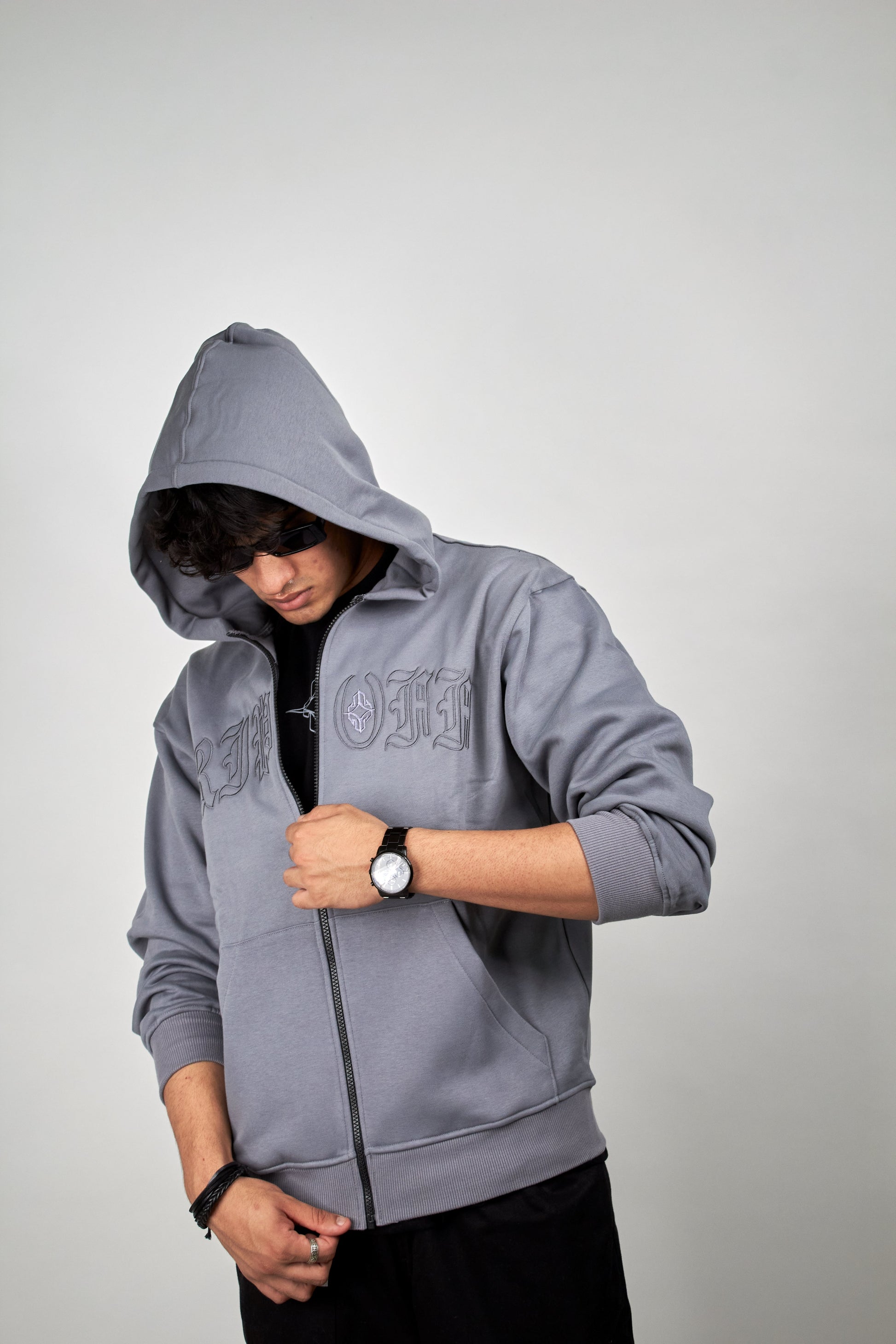ZIPPED HOODIE (Outerwear) by Ripoff