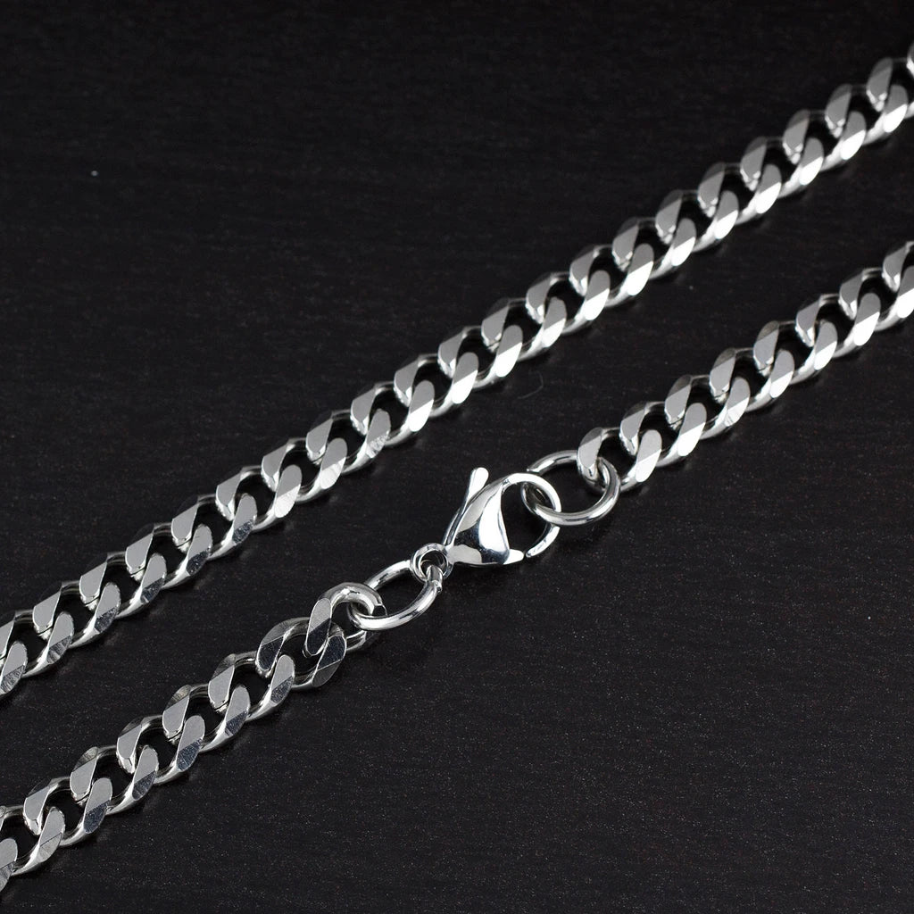 Silver cuban chain