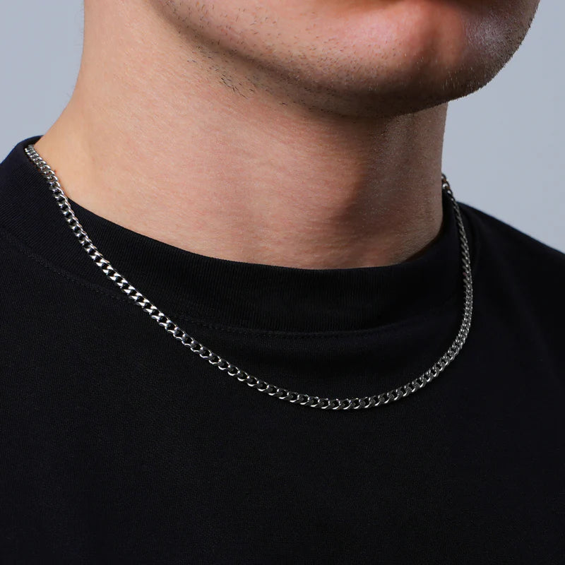 Silver cuban chain