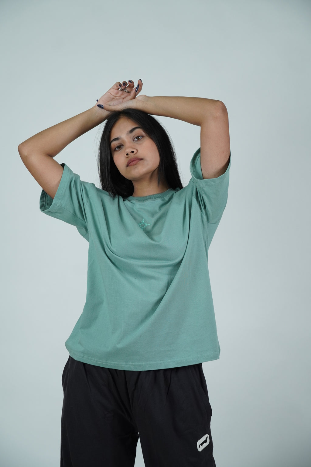 Mint green tee (Oversized)