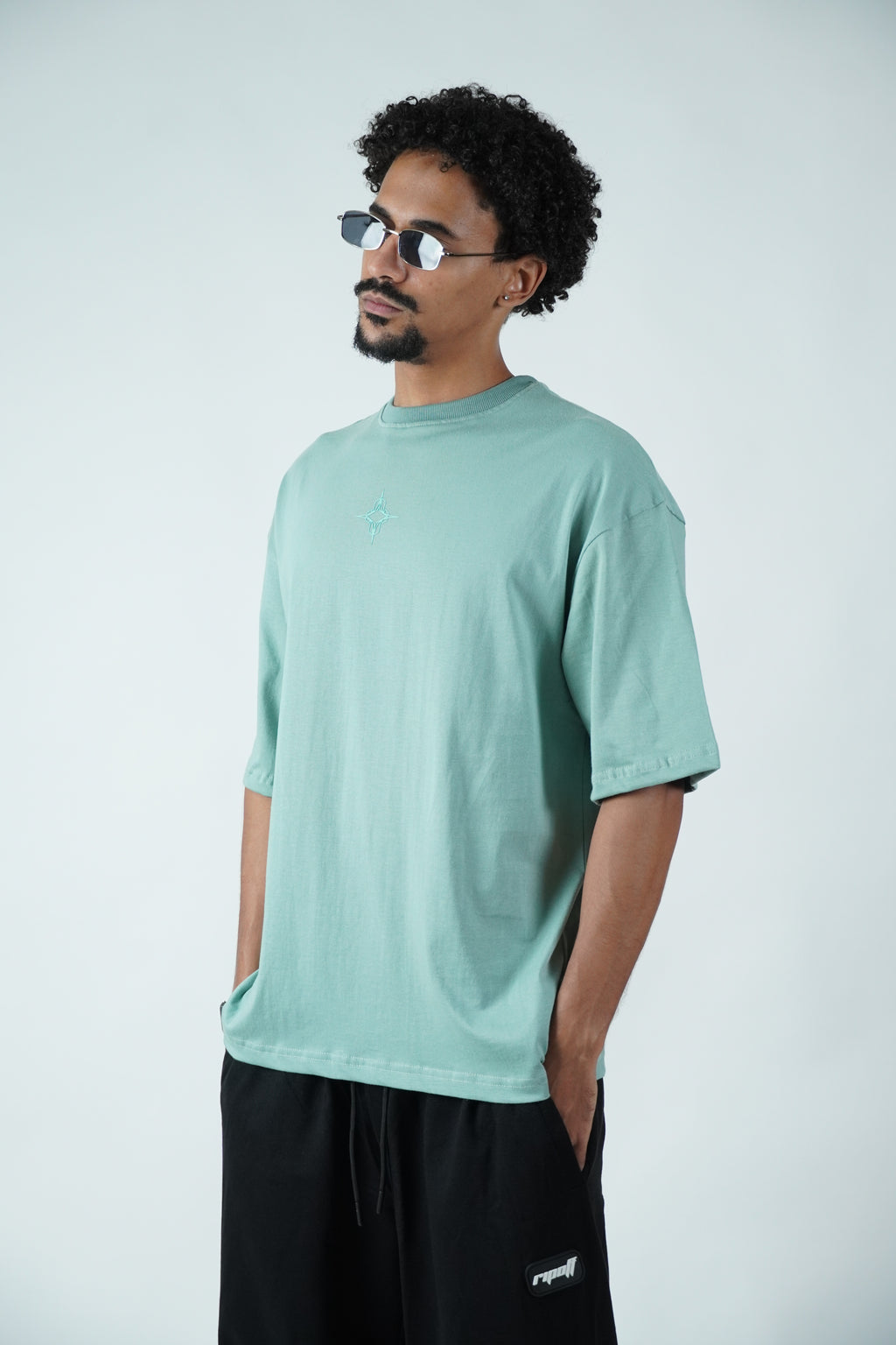 Mint green tee (Oversized)