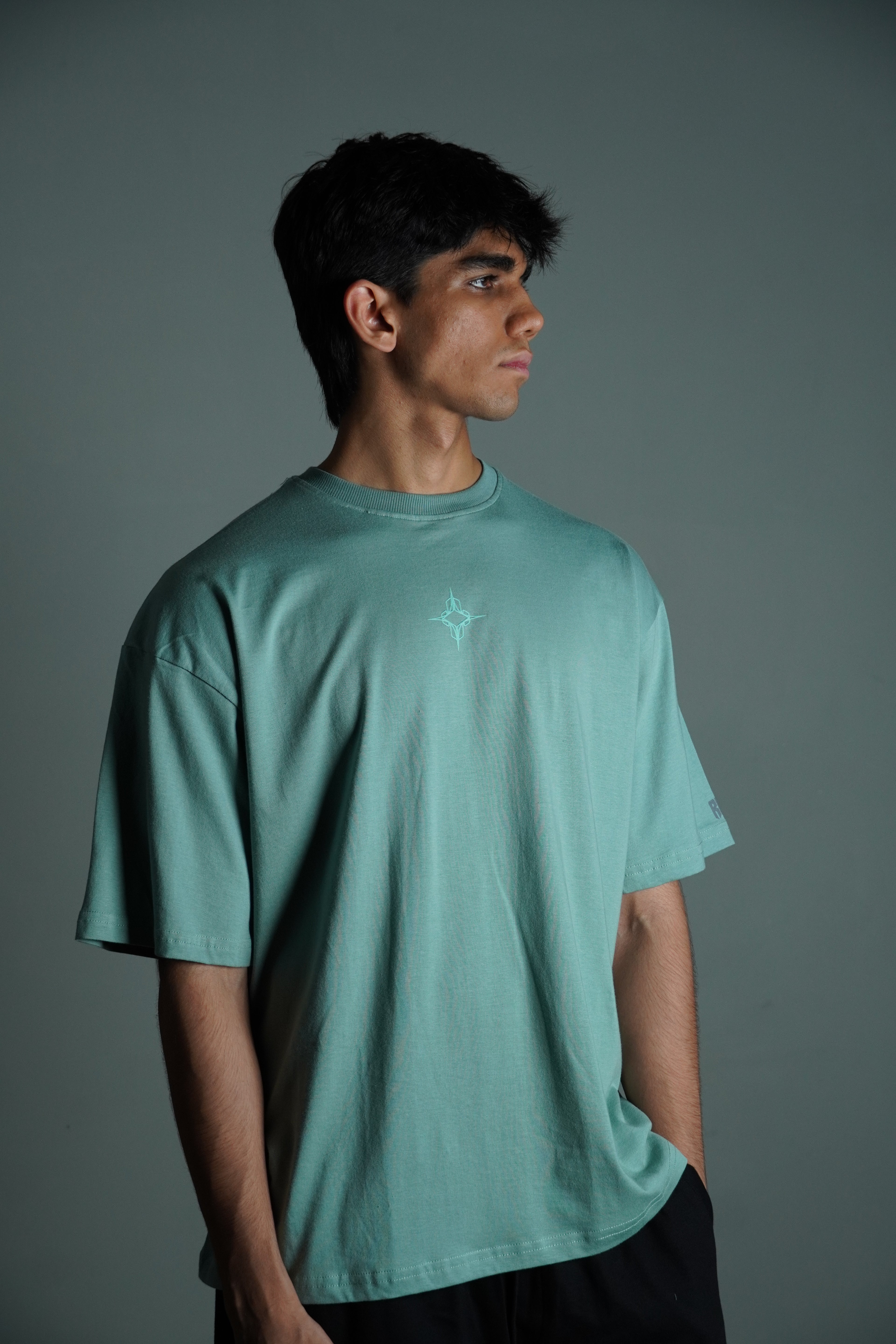 Mint green tee (Oversized)