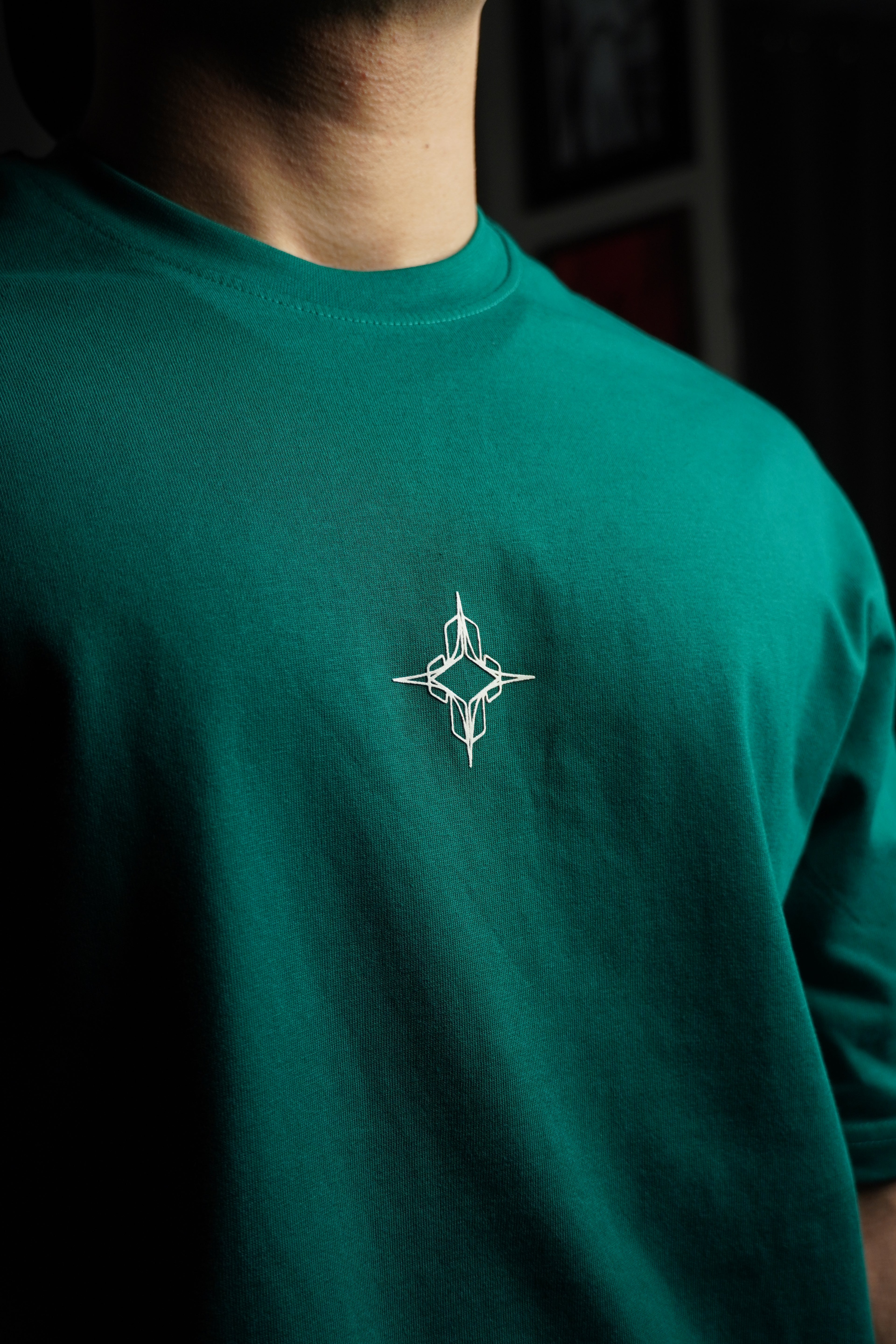 Green basic tee