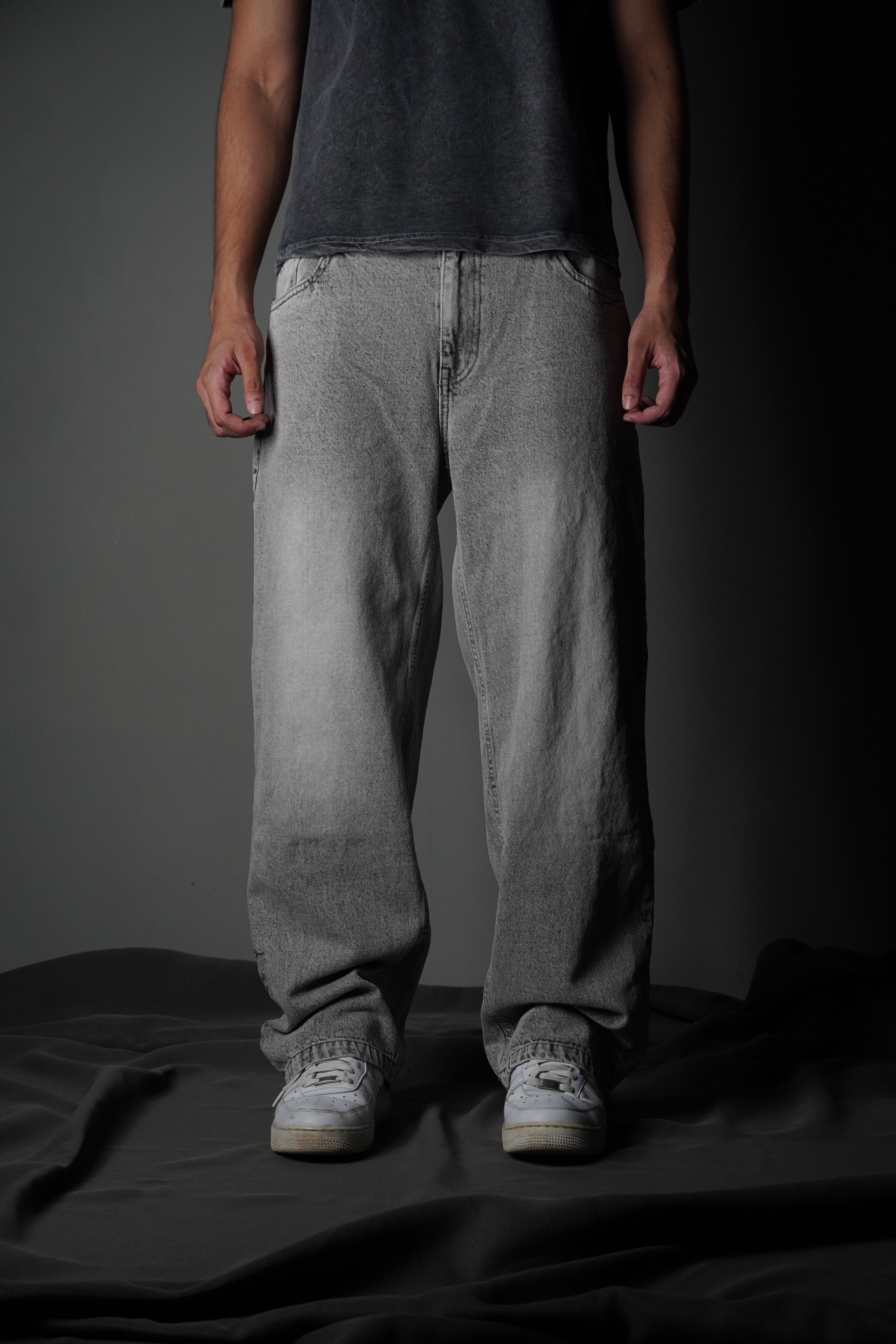 Tigerback grey denim
