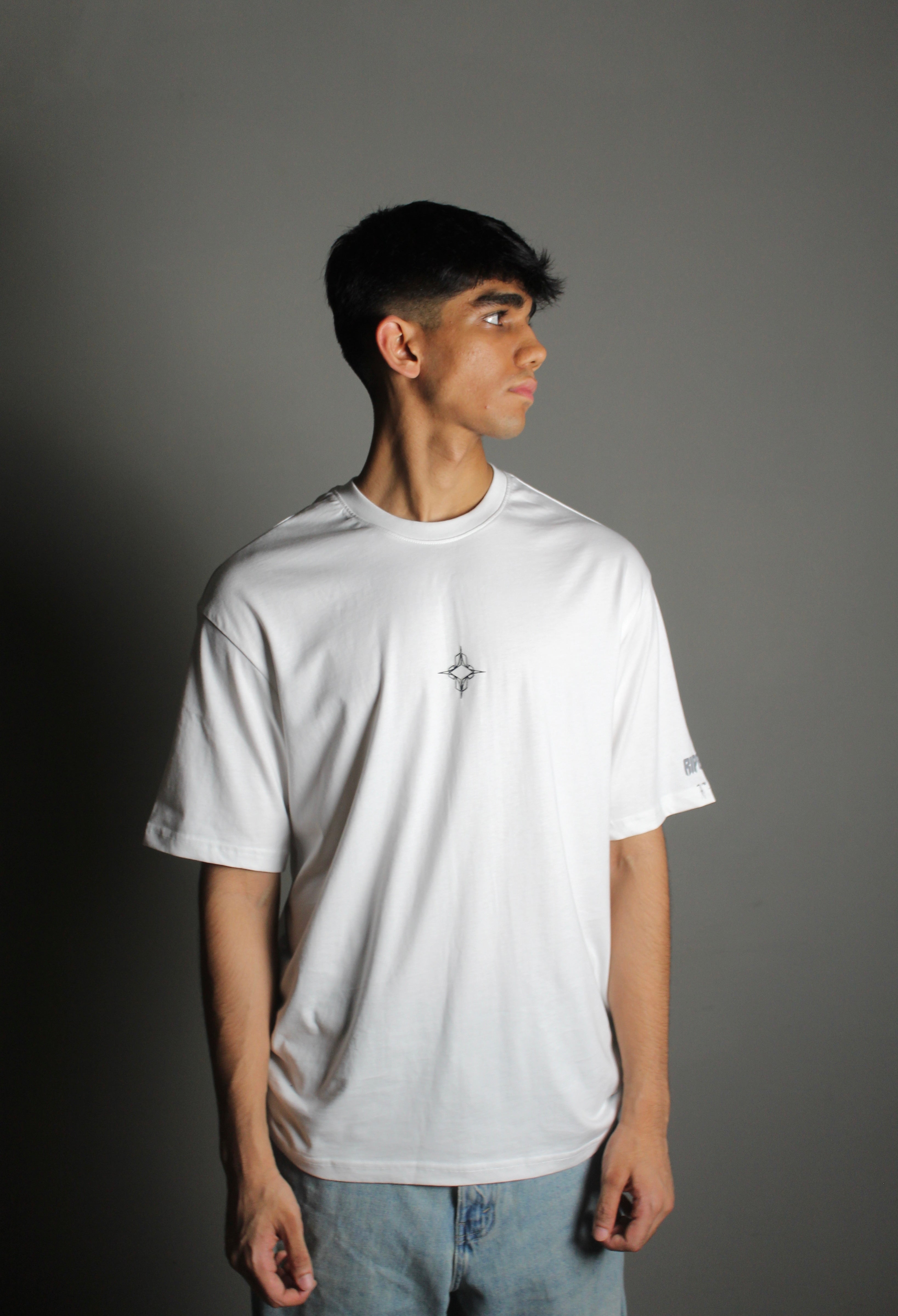 White basic tee