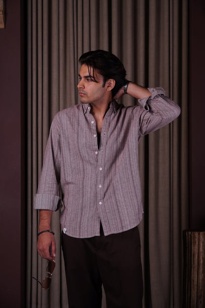 Maroon flannel shirt
