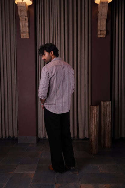 Maroon flannel shirt