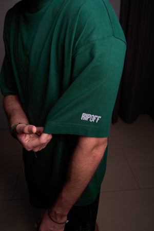 Basic tee/ Forest green( Oversized Tshirts ) by Ripoff