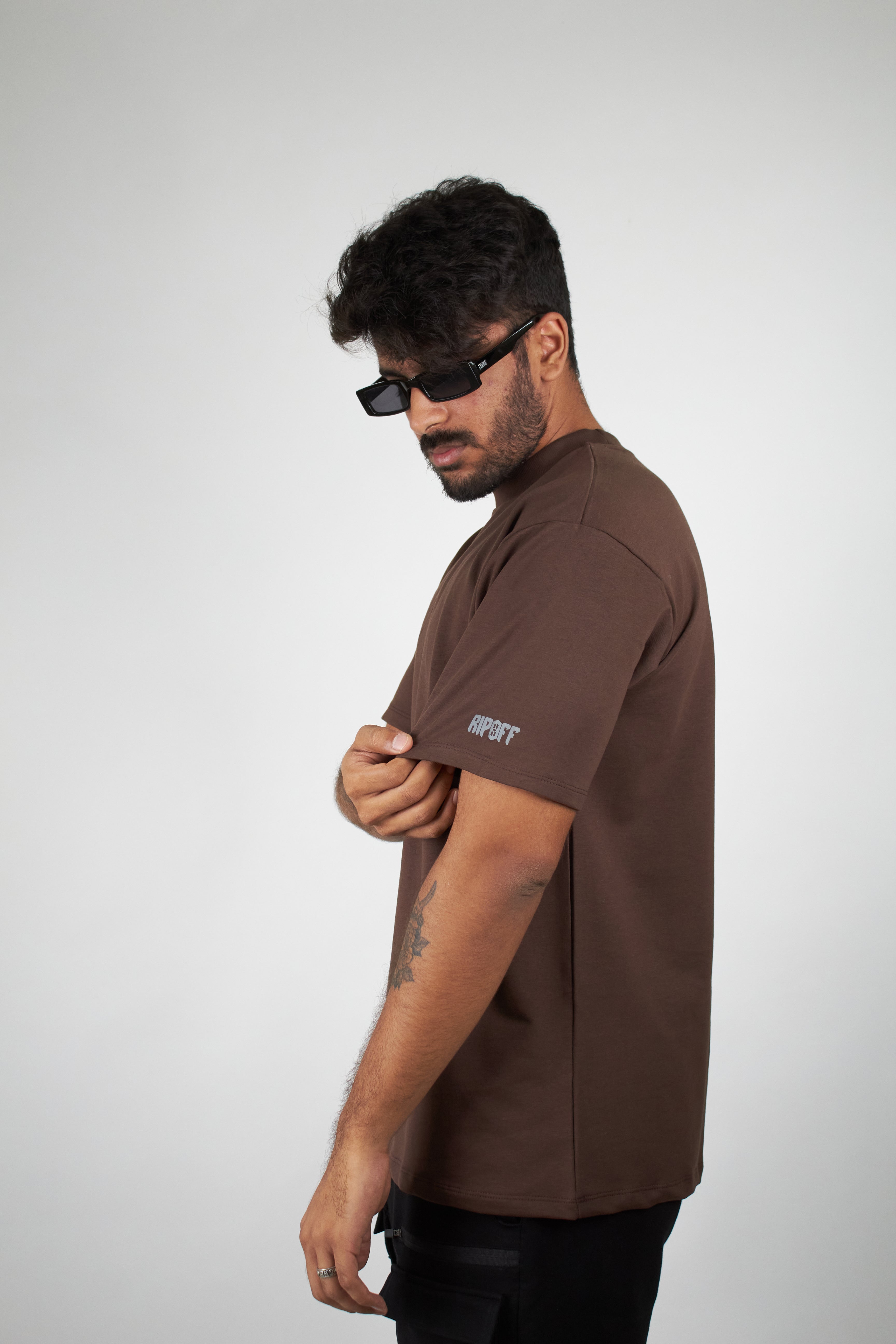 Mocha brown (Oversized Tshirts) by Ripoff