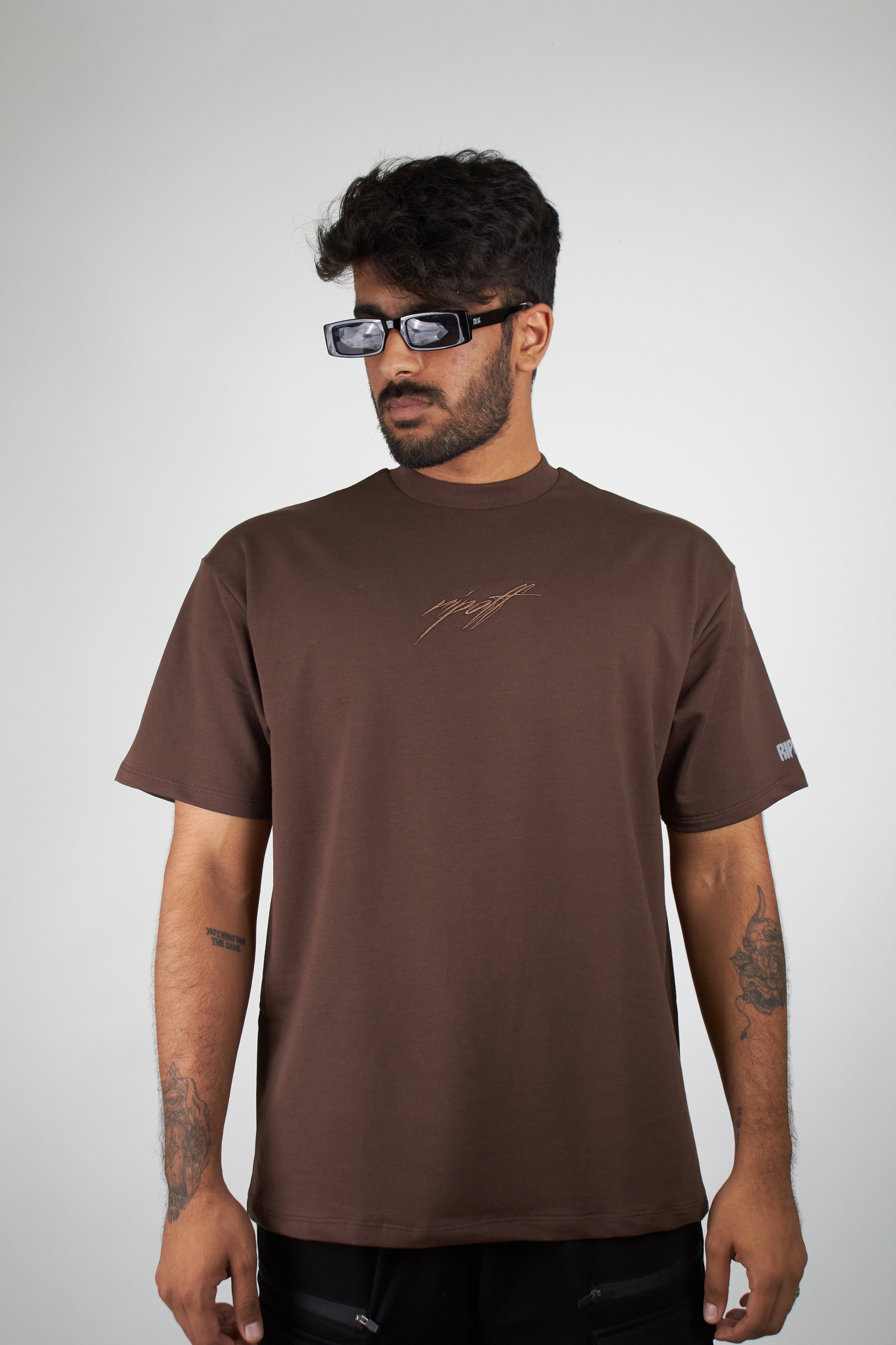 Mocha brown (Oversized Tshirts) by Ripoff